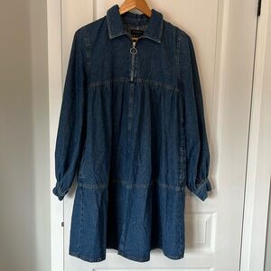 Perfect condition topshop maternity (or not!) denim dress size 4